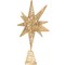Ornativity Gold Star Tree Topper – Christmas Gold 3D Glitter Star Ornament Treetop Decoration for Large Tree